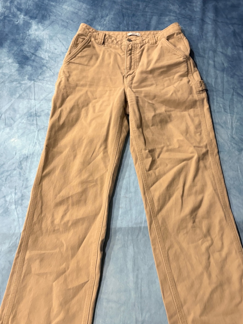 Aritzia TNA Beige Utility Carpenter Wide Leg Pants Size 4